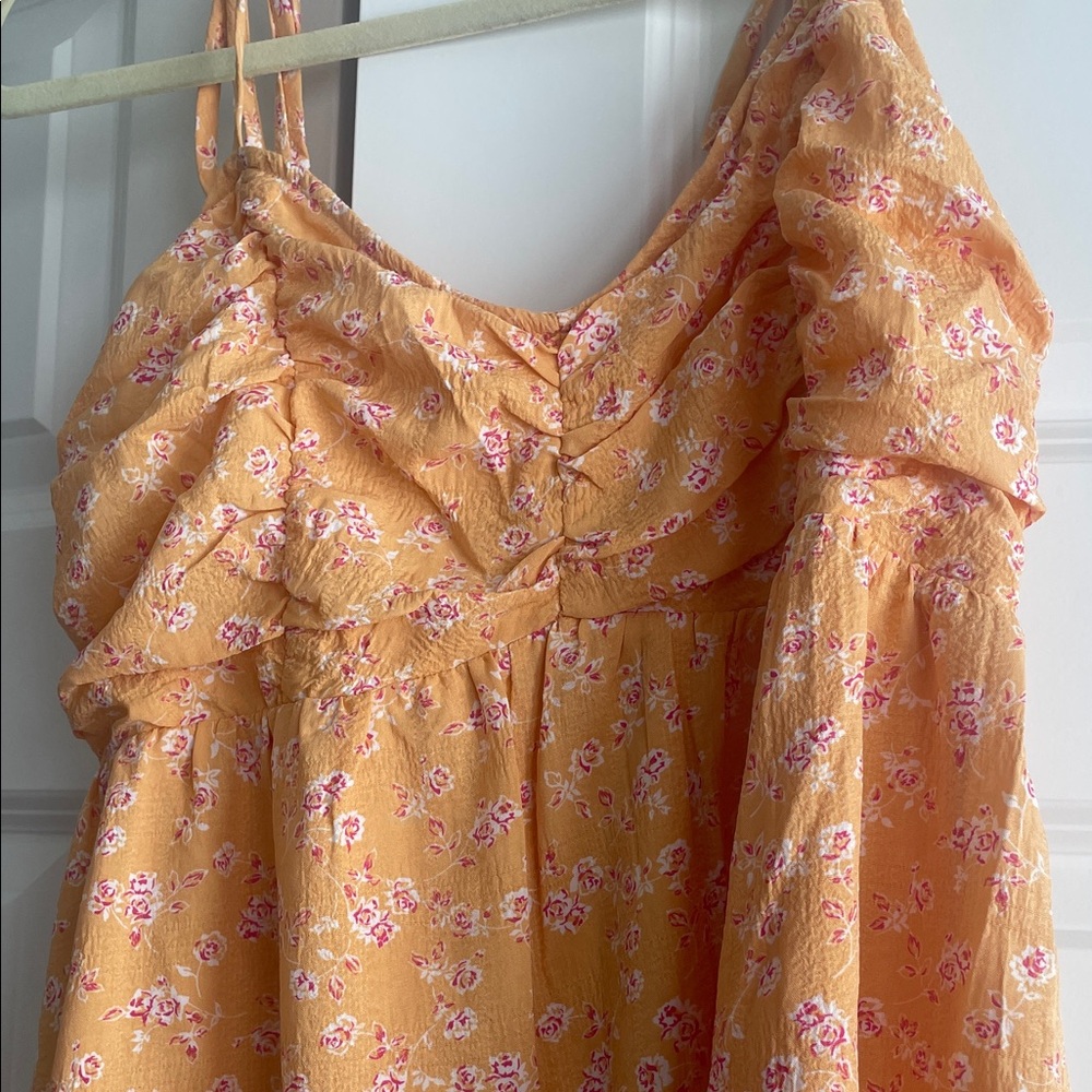 ILLA ILLA Floral Yellow Mini Dress - Picture 2 of 5